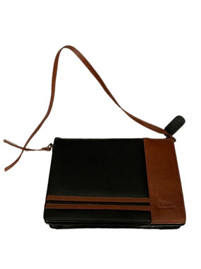 Feggi purse black brown leather shoulder bag